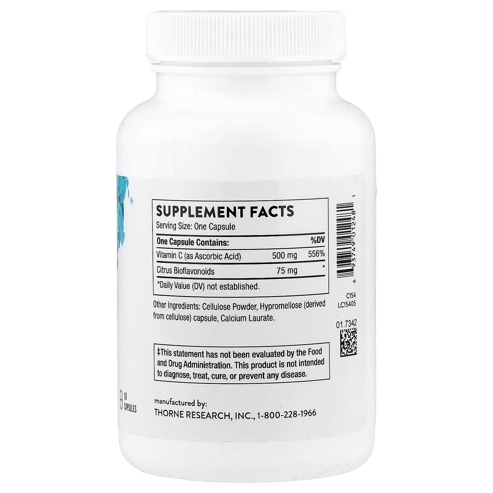 Thorne, Vitamin C with Flavonoids, 90 Capsules - Image 4