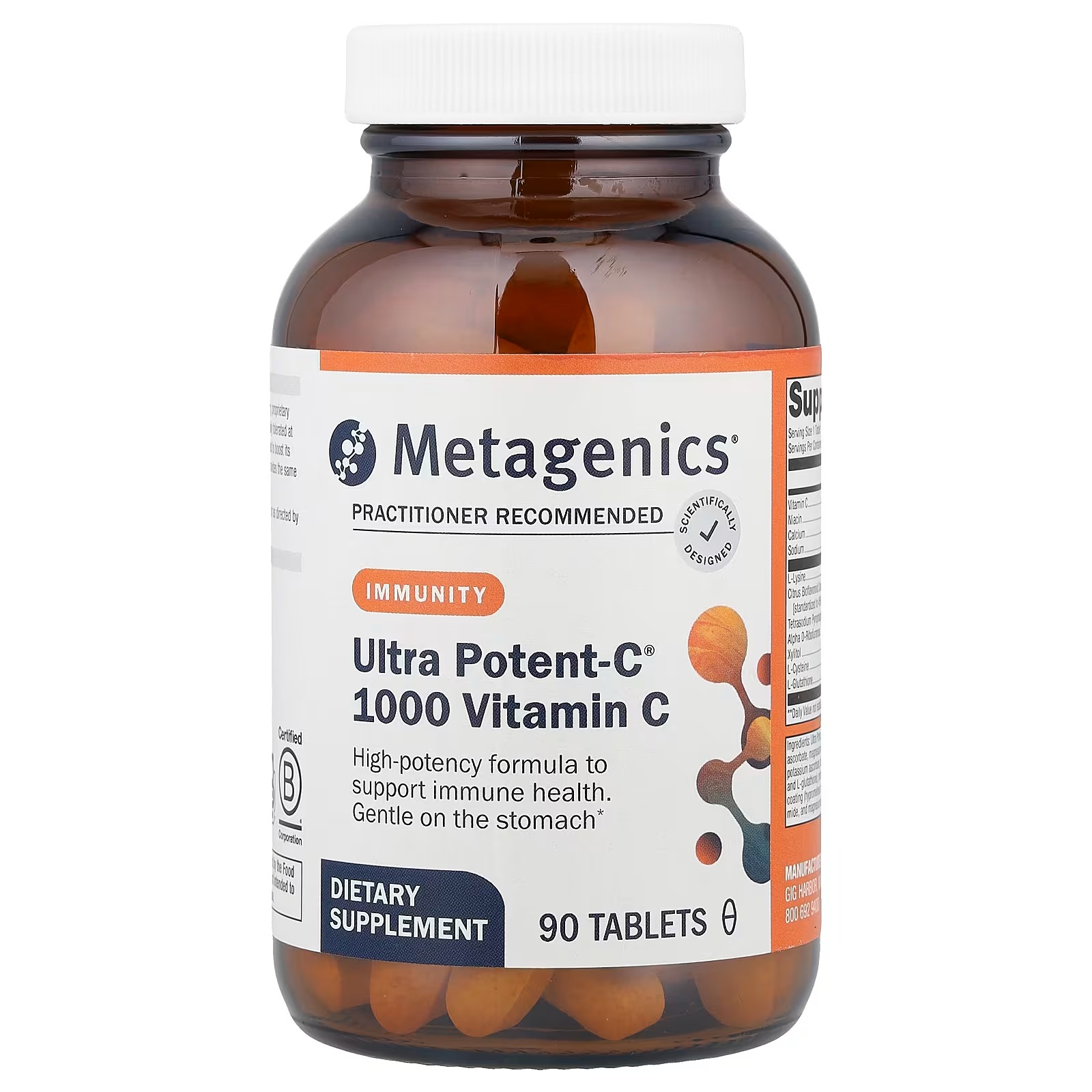 Metagenics, Potent-C® 1000 Vitamin C, 90 Tablets - Image 5