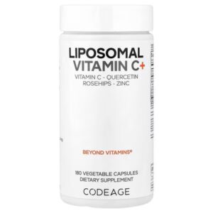 Codeage, Liposomal Vitamin C+, 180 Vegetable Capsules